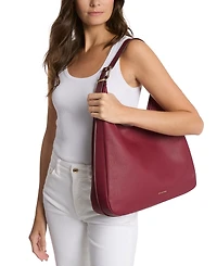 Michael Kors Nolita Large Leather Hobo Shoulder Bag