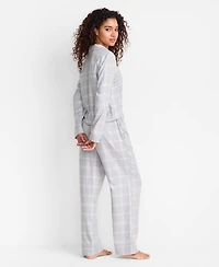 State of Day Women's Flannel Pajama Set, Macy's Exclusive