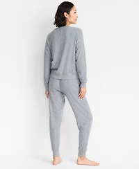 State of Day Women's Cable Jogger Pajama Set, Xs-3X, Macy's Exclusive