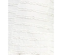 Crystal Doll Juniors' Stretch Lace Ruffled Short Sheath Dress