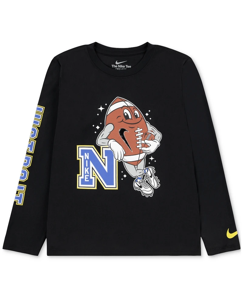 Nike Toddler & Little Boys Football Graphic Long-Sleeve Dri-fit T-Shirt