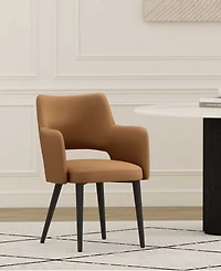 Manhattan Comfort Tremont Leatherette Upholstered Dining Armchair