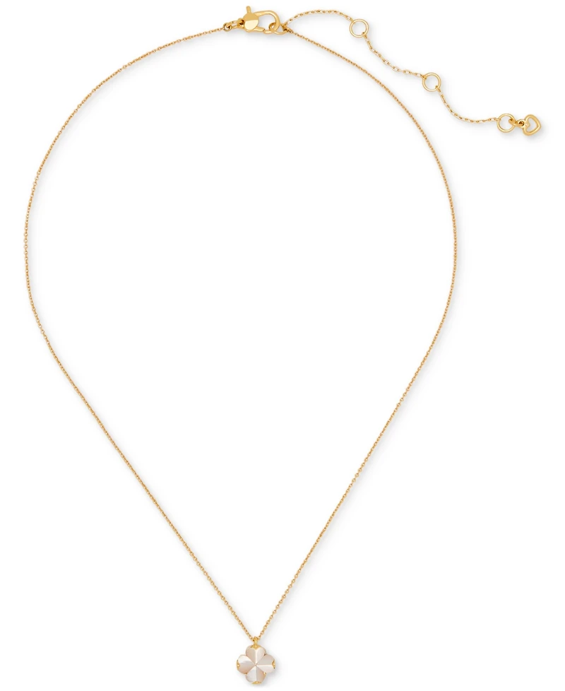 kate spade new york Gold-Tone Mini Pendant Necklace, 16" + 3" extender