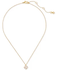 kate spade new york Gold-Tone Mini Pendant Necklace, 16" + 3" extender