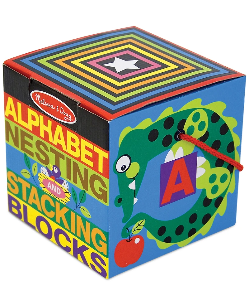 Melissa and Doug Alphabet Nesting and Stacking Blocks
