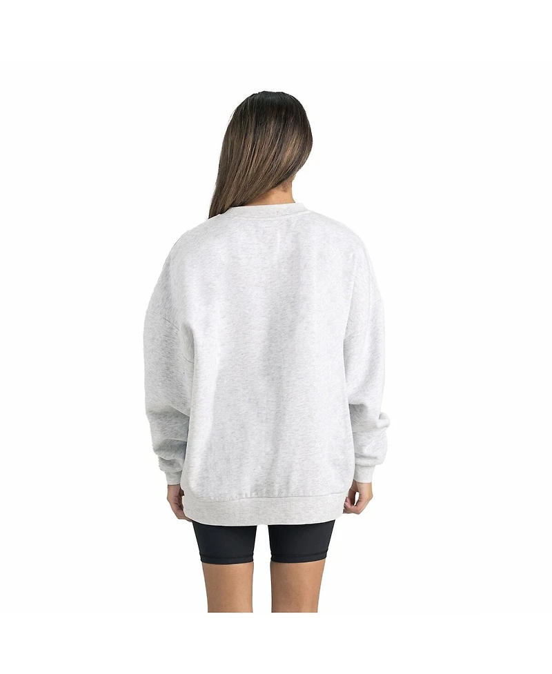 Gameday Couture Women's Gray Arizona State Sun Devils Premium Fleece Drop Shoulder Oversized Pullover Sweatshirt