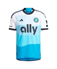 Adidas Men's Wilfried Zaha Blue Charlotte Fc 2024 the Carolina Kit: Explore Authentic Player Jersey