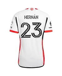 Adidas Men's Hernan Lopez White San Jose Earthquakes 2025 the 50 Kit Authentic Player Jersey