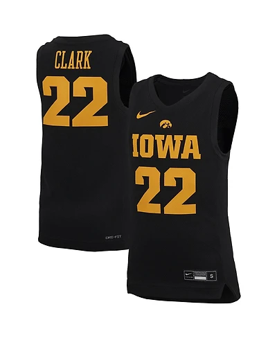 Nike Big Boys and Girls Caitlin Clark Black Iowa Hawkeyes Performance Replica Jersey
