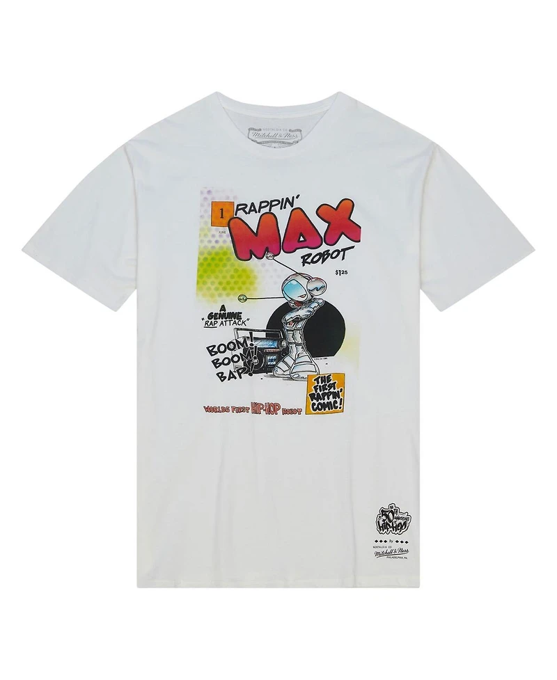 Mitchell & Ness Men's and Women's White 50th Anniversary of Hip-Hop Robot T-Shirt