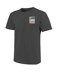 Image One Men's Graphite Oregon State Beavers Comfort Colors Minimal Vista Distressed Graphics T-Shirt