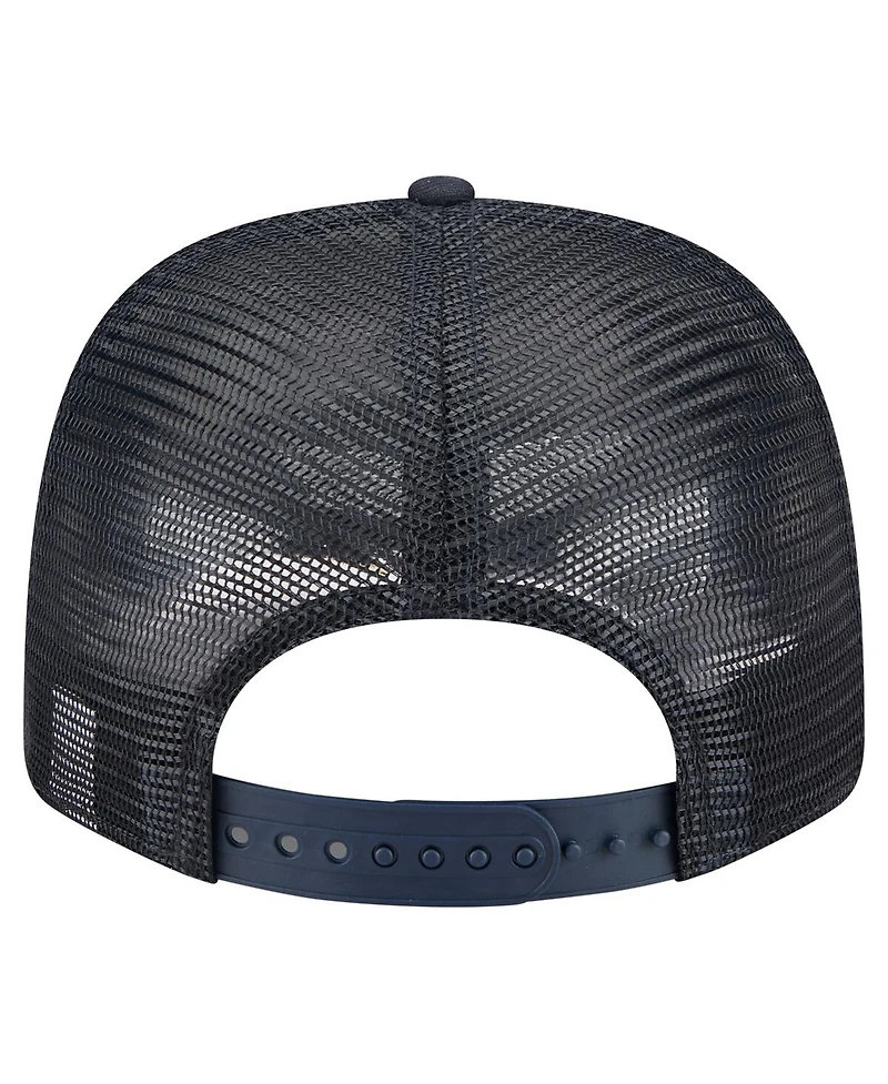New Era Men's Navy Cleveland Guardians Flag 9SEVENTY Coolera Stretch-Snap Hat