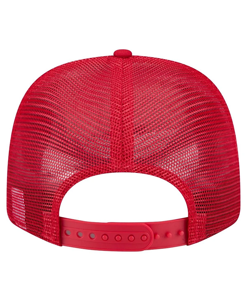 New Era Men's Red Cincinnati Reds Flag 9SEVENTY Coolera Stretch-Snap Hat