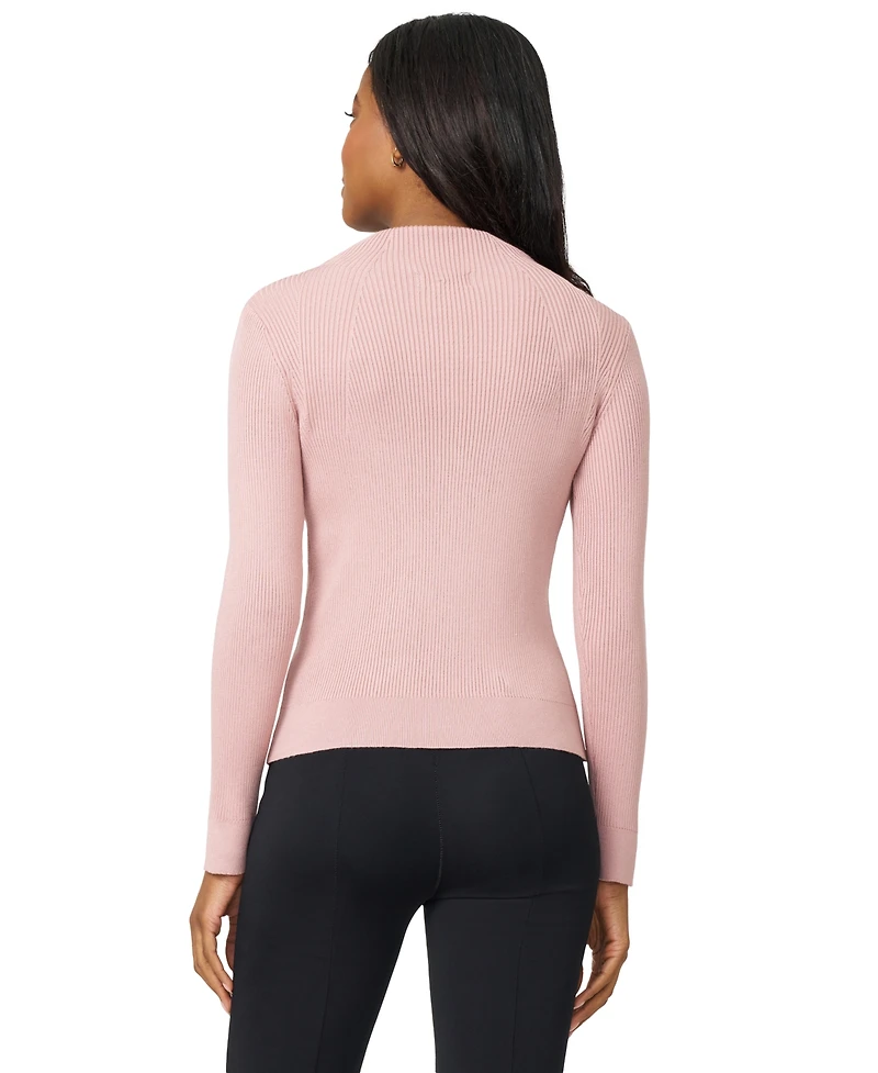 Melissa Paige Women's Mock-Neck Rib-Knit Sweater