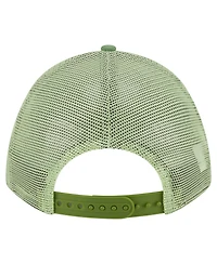 New Era Men's Green Columbus Crew Color Pack 9FORTY M-Crown A-Frame Adjustable Trucker Hat