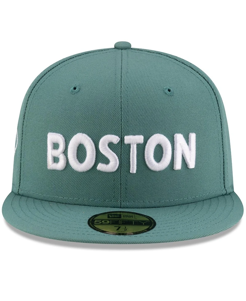 New Era Men's Green Boston Red Sox 2025 City Connect Fan Pack 59FIFTY Fitted Hat