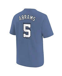 Nike Big Boys and Girls Cj Abrams Blue Washington Nationals Fuse City Connect Name Number T-Shirt