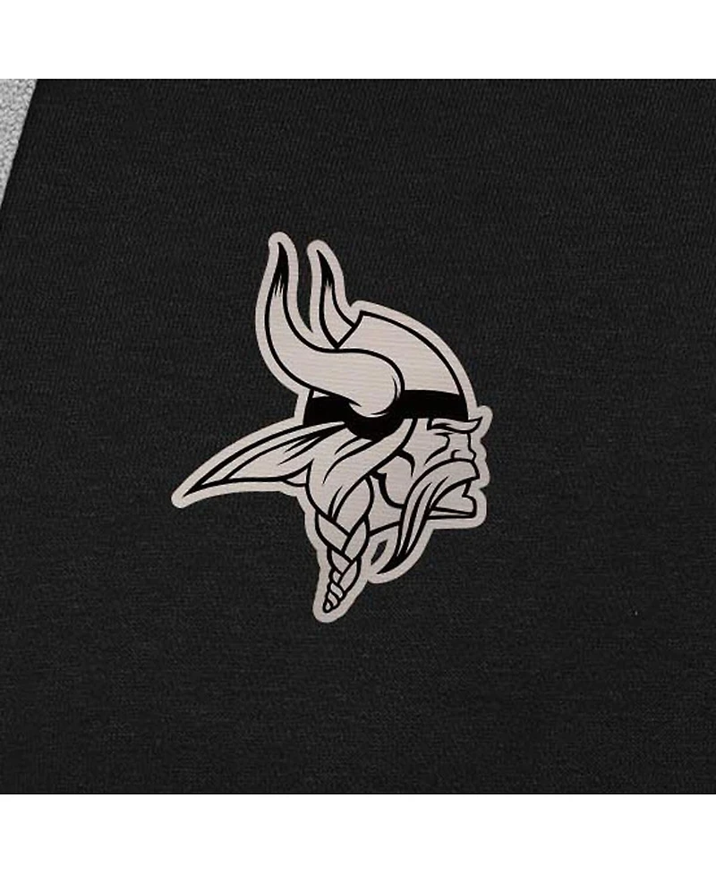 Antigua Men's Minnesota Vikings Brushed Carbon Victory Pullover Hoodie