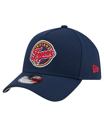 New Era Men's Navy Indiana Fever Core Logo A-Frame 9FORTY Adjustable Hat