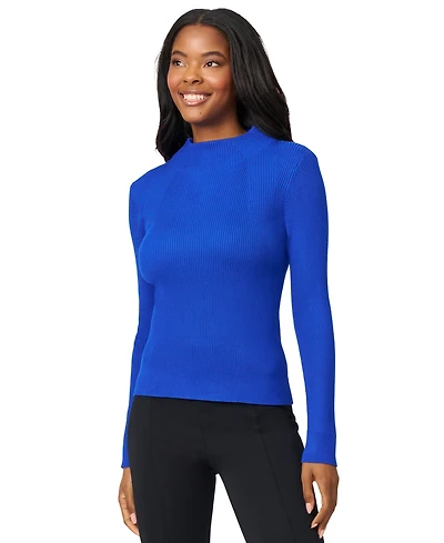 Melissa Paige Women's Mock-Neck Rib-Knit Sweater