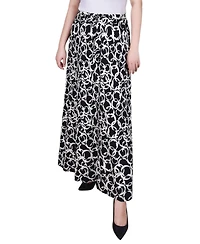 Ny Collection Petite Ring Midi-Length Skirt