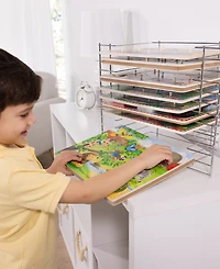 Melissa and Doug Kids' Deluxe Wire Puzzle Rack