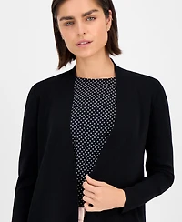Anne Klein Women's Napa Fine Rib Pocket Cardigan