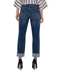 Liverpool Los Angeles Petite Marley Cuffed Girlfriend Jeans