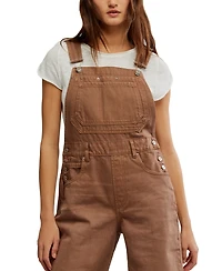 Free People Women's Cotton Deep Trance Overalls