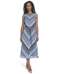 Jessica Howard Women's Sleeveless Lace Midi Dress