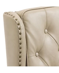 Mondawe Wood Frame Armchair, Modern Accent Chair Lounge Chair For Living Room