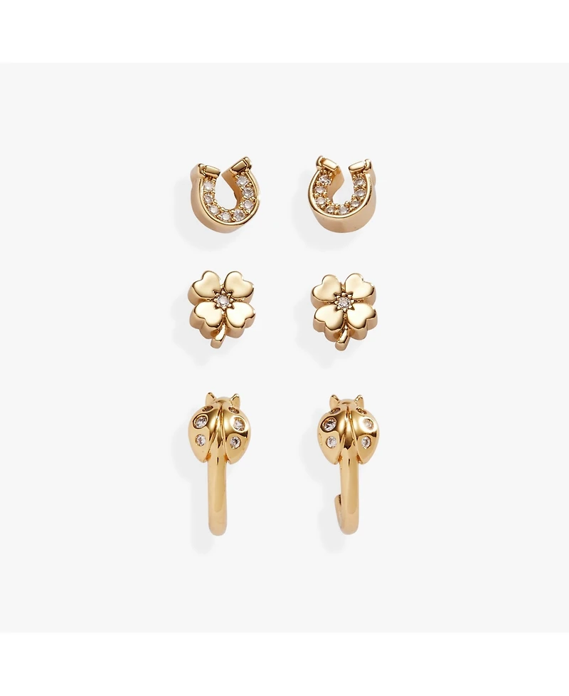 Alex and Ani Love Luck Stud Set