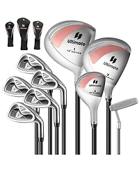 Gymax Women's 9 Pieces Complete Golf Club Set w/ 460cc Alloy Driver & Head Covers