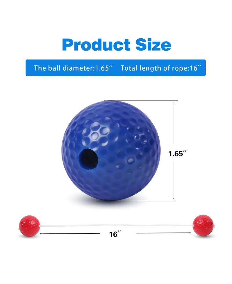 Ladder Ball Toss Game Replacement Ladder Balls Set, 6-Pack Tournament Quality Balls