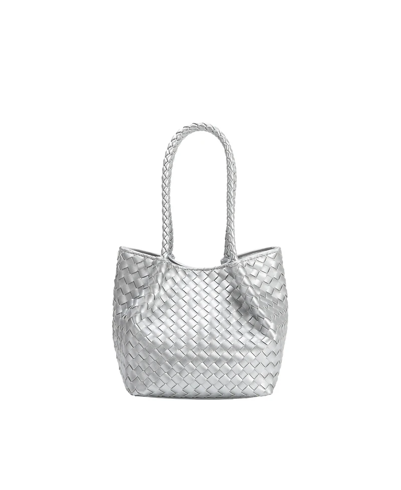 Melie Bianco Anahi Woven Medium Top Handle Bag