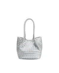 Melie Bianco Anahi Woven Medium Top Handle Bag