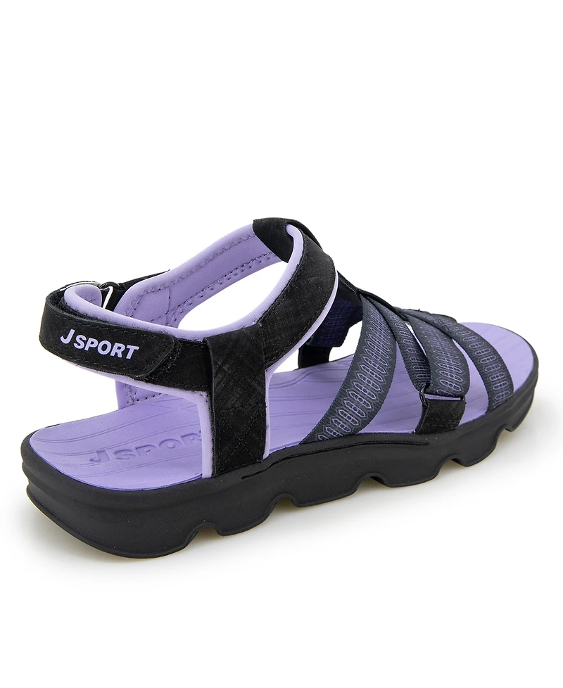 Jbu Women's Kaia Casual Flat Sandals