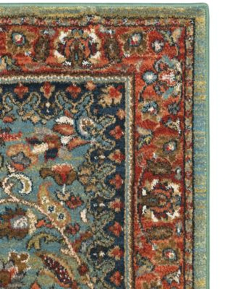 Closeout Karastan Spice Market Tigris Aquamarine Area Rug Collection