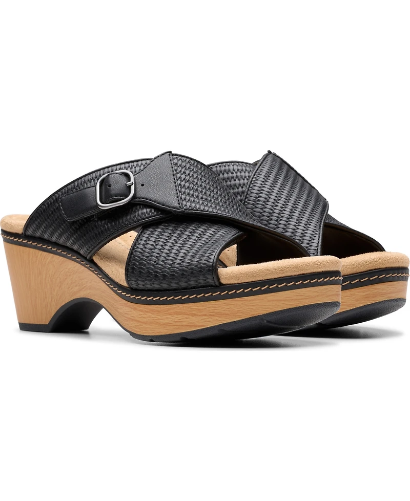 Clarks Collection Women's Seannah Nora Wedge Sandals