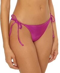 Becca Women's Liquid Metal Side-Tie Bikini Bottoms