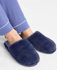 State of Day Women's Boxed Two-Tone Faux-Fur Slide Slippers, Macy's Exclusive