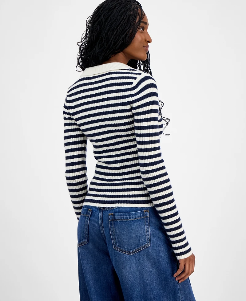 Lucky Brand Women's Striped Cardigan