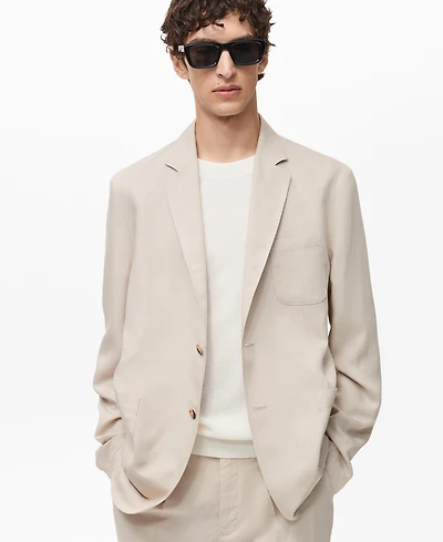Mango Men's Slim-Fit Linen Jacket