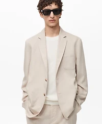 Mango Men's Slim-Fit Linen Jacket