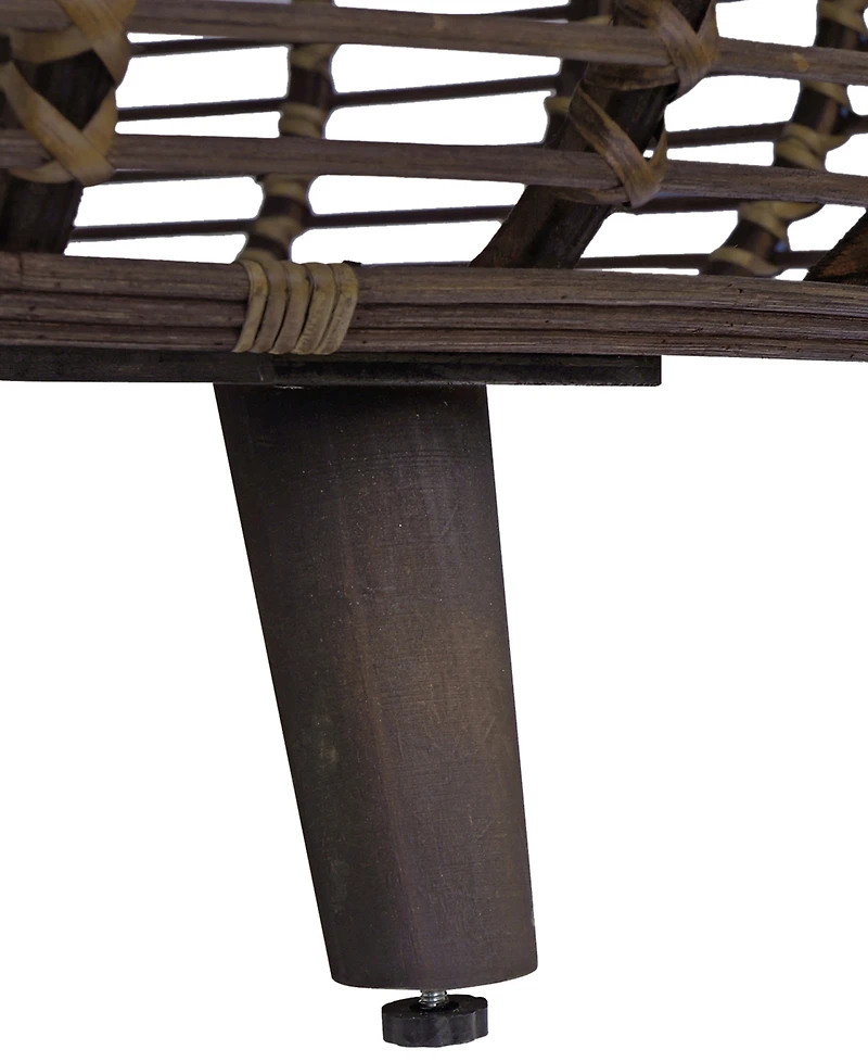 Gallerie Decor 35" Java Rattan Handwoven Coffee Table