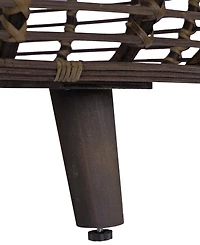 Gallerie Decor 35" Java Rattan Handwoven Coffee Table