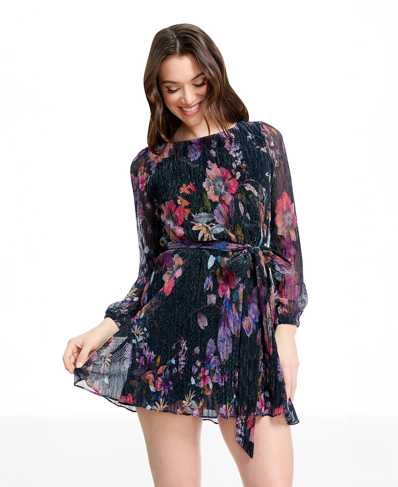 Dress the Population Kirsi Women's Metallic Long-Sleeve