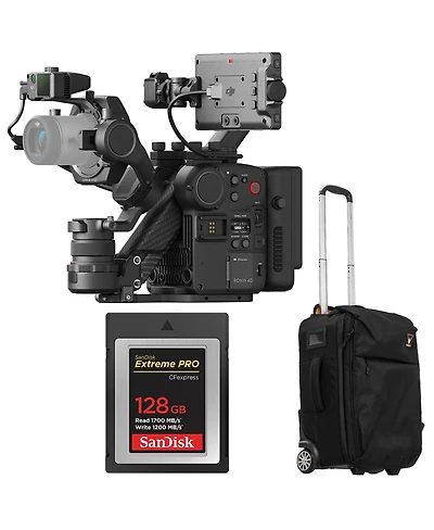 Dji Ronin 4D 4-Axis 6K Cinema Camera 6K Combo Kit, Bundle with 128GB Type-b Memory Card, Roller Bag