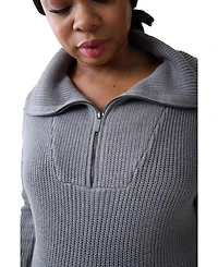 Ingrid + Isabel Maternity Cozy Quarter Zip Sweater