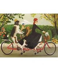 New York Puzzle Company Miss Moon's Bike 1000 Piece Puzzle